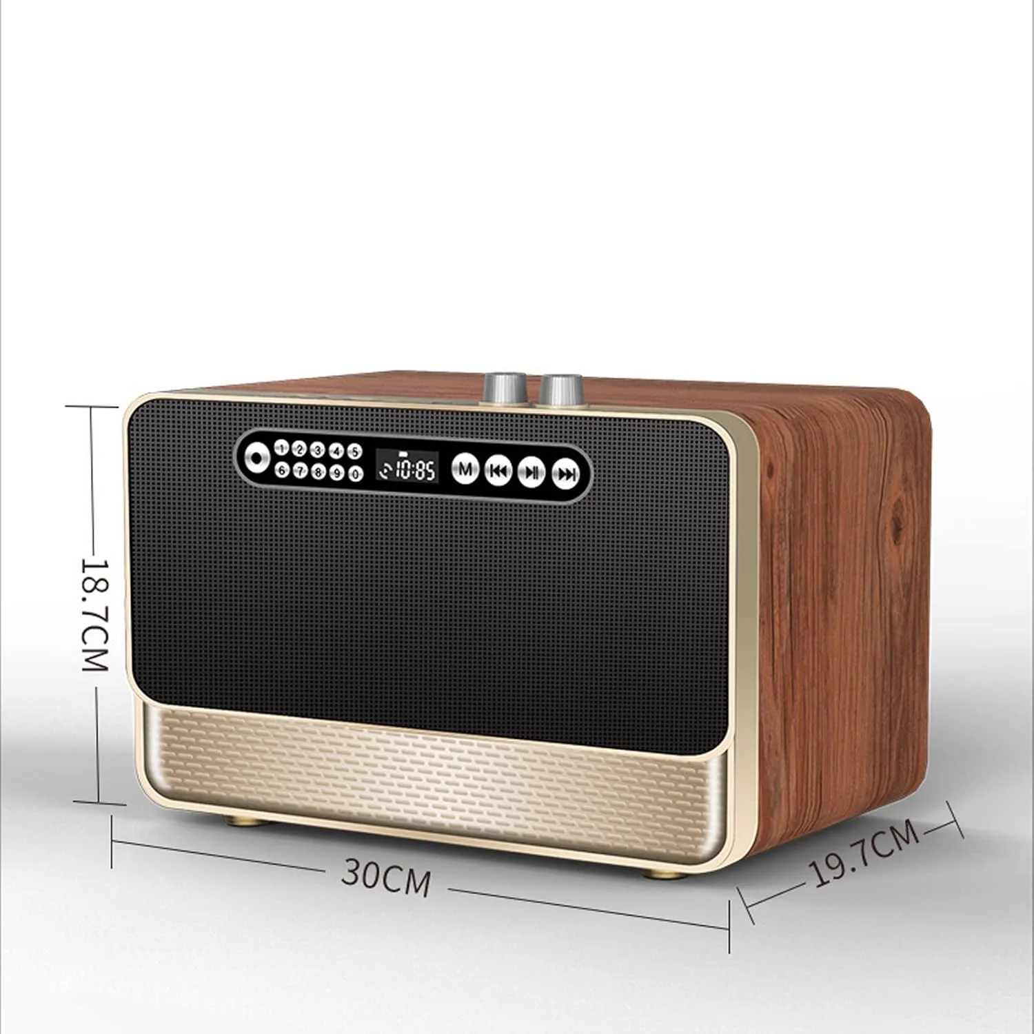 اسپیکر بلوتوثی موبایل ZURBAA، اسپیکر بی سیم استریو سه بعدی ساب ووفر، رادیو قابل حمل چوبی یکپارچهسازی با سیستمعامل اسپیکر بلوتوثی موبایل ZURBAA، اسپیکر بی سیم استریو سه بعدی ساب ووفر، رادیو قابل حمل چوبی یکپارچهسازی با سیستمعامل