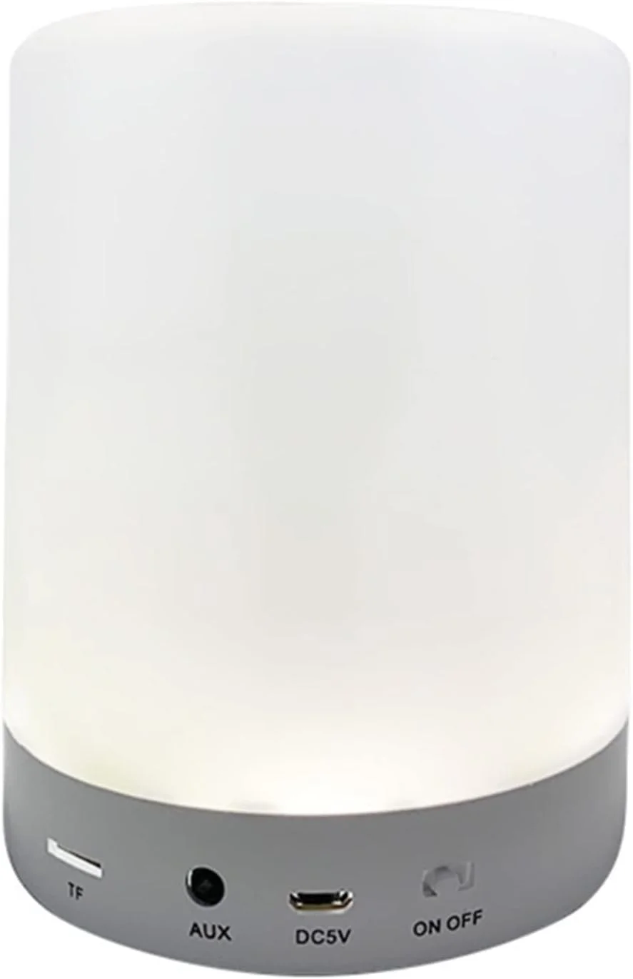 اسپیکر دستگاه پخش صدای ZURBAA با کنترل لمسی، چراغ خواب کنار تختی، چراغ میز قابل حمل رنگی، اسپیکر بلوتوثی مناسب فضای باز اسپیکر دستگاه پخش صدای ZURBAA با کنترل لمسی، چراغ خواب کنار تختی، چراغ میز قابل حمل رنگی، اسپیکر بلوتوثی مناسب فضای باز