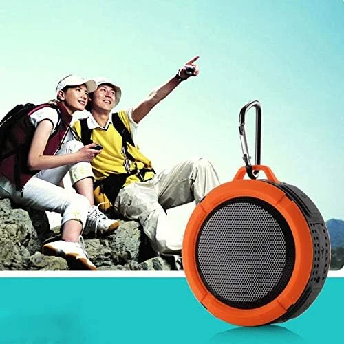 اسپیکر بلوتوثی مینی های فای سه بعدی با بیس قوی و ضد آب، نسخه بلوتوث 4.0، اسپیکر قابل حمل با پشتیبانی از کارت حافظه TF برای پخش موسیقی (رنگ: آبی تیره)