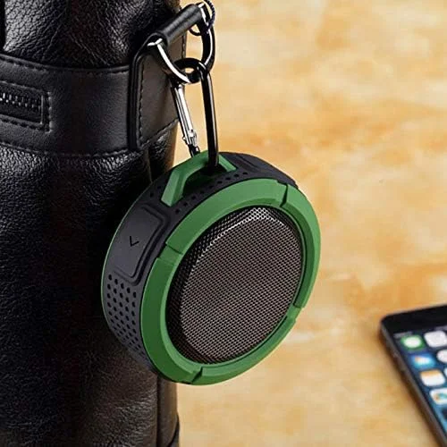 اسپیکر بلوتوثی مینی های فای سه بعدی با بیس قوی و ضد آب، نسخه بلوتوث 4.0، اسپیکر قابل حمل با پشتیبانی از کارت حافظه TF برای پخش موسیقی (رنگ: آبی تیره)