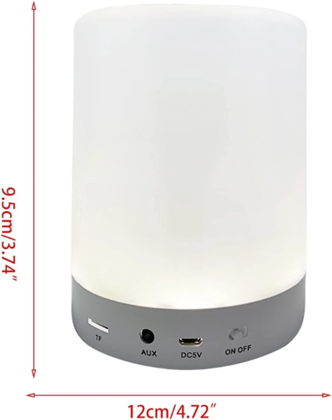 اسپیکر دستگاه پخش صدای ZURBAA با کنترل لمسی، چراغ خواب کنار تختی، چراغ میز قابل حمل رنگی، اسپیکر بلوتوثی مناسب فضای باز اسپیکر دستگاه پخش صدای ZURBAA با کنترل لمسی، چراغ خواب کنار تختی، چراغ میز قابل حمل رنگی، اسپیکر بلوتوثی مناسب فضای باز