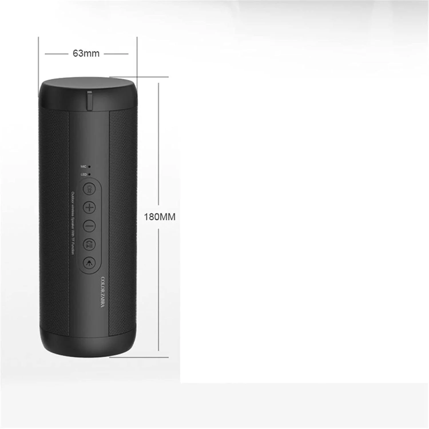 اسپیکر دستگاه پخش صدای ZURBAA ضد آب بی سیم قابل حمل بلندگو مینی جعبه ای ورزشی مناسب فضای باز اسپیکر دستگاه پخش صدای ZURBAA ضد آب بی سیم قابل حمل بلندگو مینی جعبه ای ورزشی مناسب فضای باز