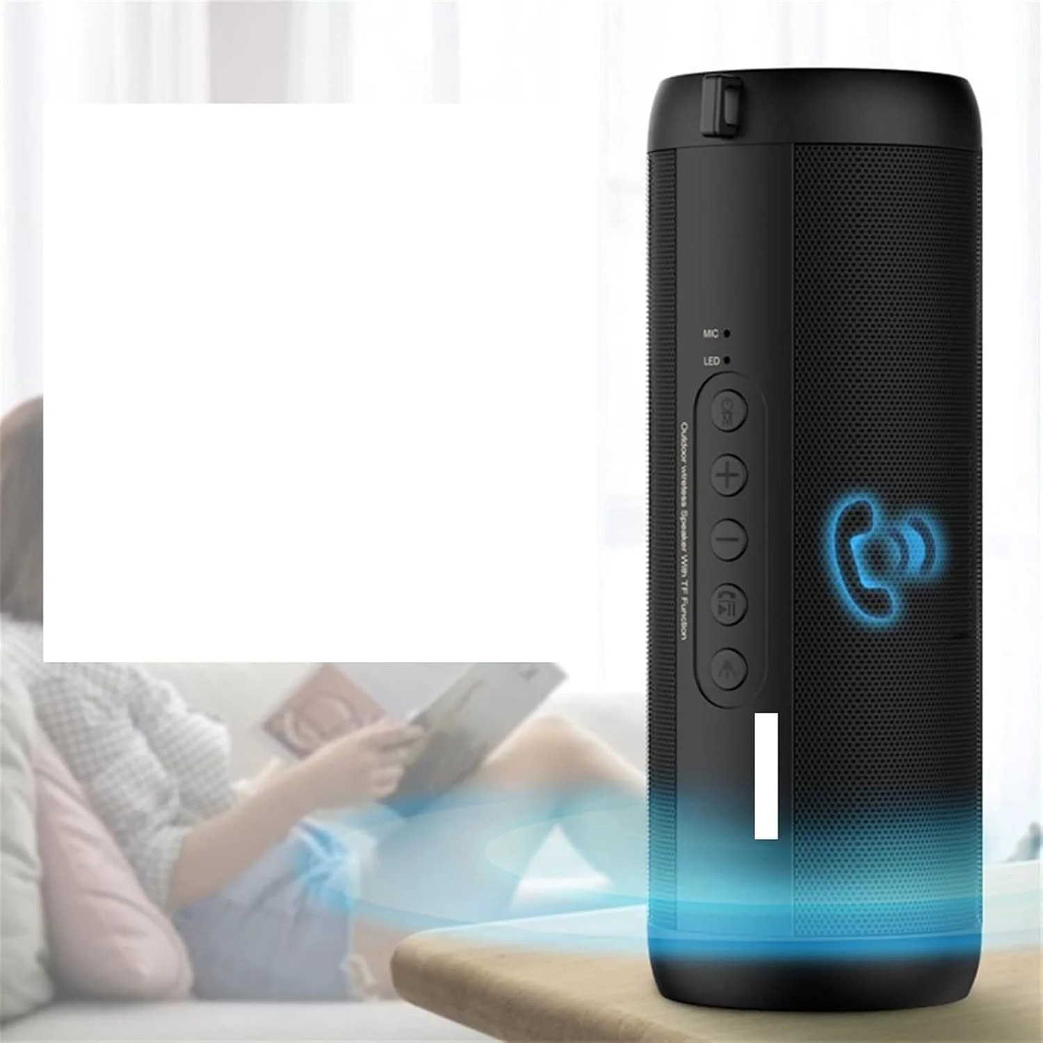 اسپیکر پخش صدا ضد آب بی سیم قابل حمل بلندگو مینی جعبه ای مناسب ورزش های فضای باز اسپیکر پخش صدا ضد آب بی سیم قابل حمل بلندگو مینی جعبه ای مناسب ورزش های فضای باز