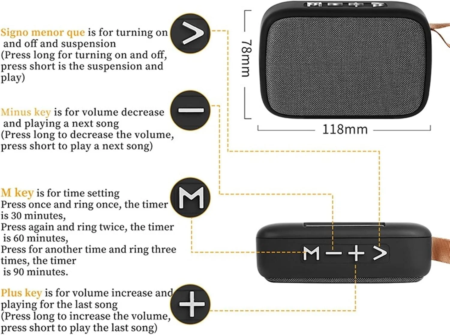 اسپیکر بلوتوثی بی سیم پارچه ای کوچک ZURBAA با عمر طولانی (رنگ: آبی تیره) اسپیکر بلوتوثی بی سیم پارچه ای کوچک ZURBAA با عمر طولانی (رنگ: آبی تیره)