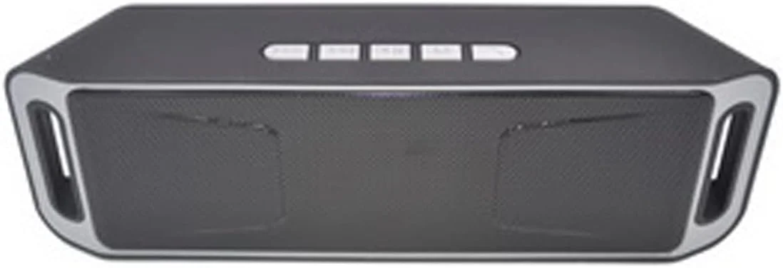 اسپیکر بلوتوثی قابل حمل، مینی اسپیکر بی سیم، آمپلی فایر، ساب ووفر استریو، TF، USB، میکروفون داخلی، بیس دوگانه (رنگ: Hortel)