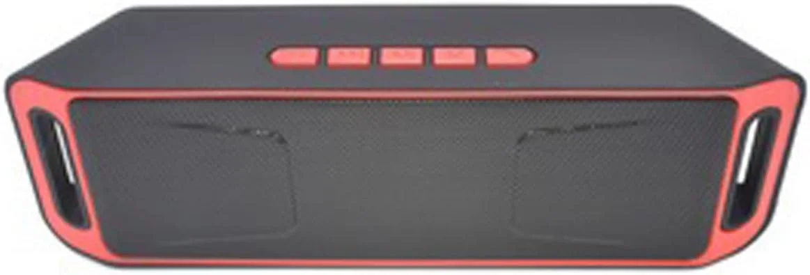 اسپیکر بلوتوثی قابل حمل ZURBAA، مینی اسپیکر بی سیم، آمپلی فایر، ساب ووفر استریو، TF، USB، میکروفون داخلی، بیس دوگانه (رنگ: E)