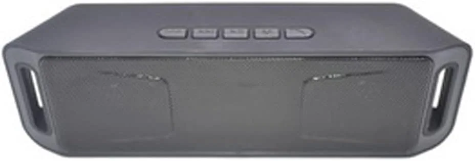 اسپیکر بلوتوثی قابل حمل ZURBAA، مینی اسپیکر بی سیم، آمپلی فایر، ساب ووفر استریو، TF، USB، میکروفون داخلی، بیس دوگانه (رنگ: Hortel)