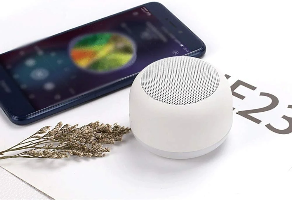 اسپیکر بلوتوثی قابل حمل ZURBAA، اسپیکر فلزی بی سیم با اندازه جمع و جور، اسپیکر کوچک اداری با میکروفون داخلی، تماس هندزفری خودرو، AUX و اسلات کارت TF (رنگ: Hortel)