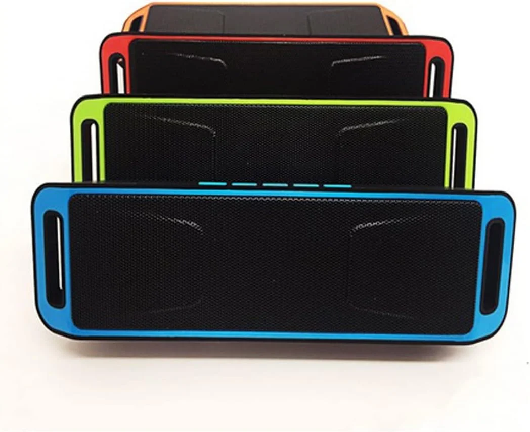 اسپیکر بلوتوثی قابل حمل ZURBAA، مینی اسپیکر بی سیم، آمپلی فایر، ساب ووفر استریو، TF، USB، میکروفون داخلی، بیس دوگانه (رنگ: Hortel)