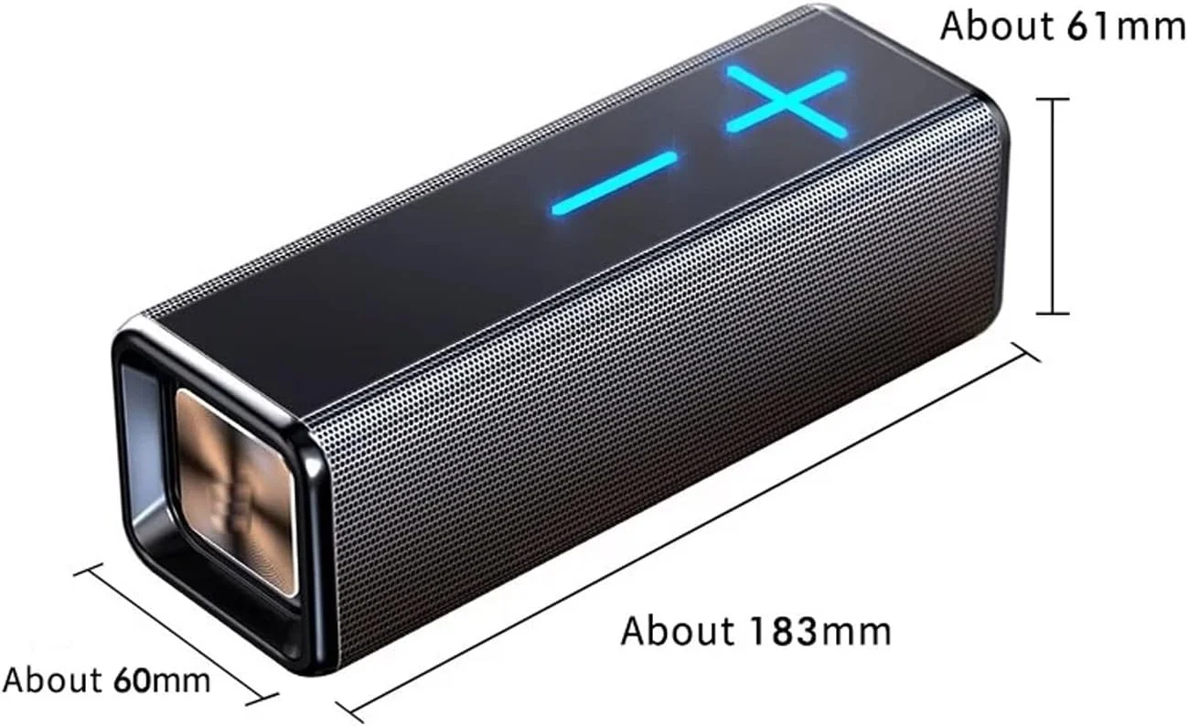 اسپیکر بلوتوث قابل حمل دستگاه پخش صدا، اسپیکر بی سیم ساب ووفر، پخش کننده موسیقی، مینی ستون سینمای خانگی