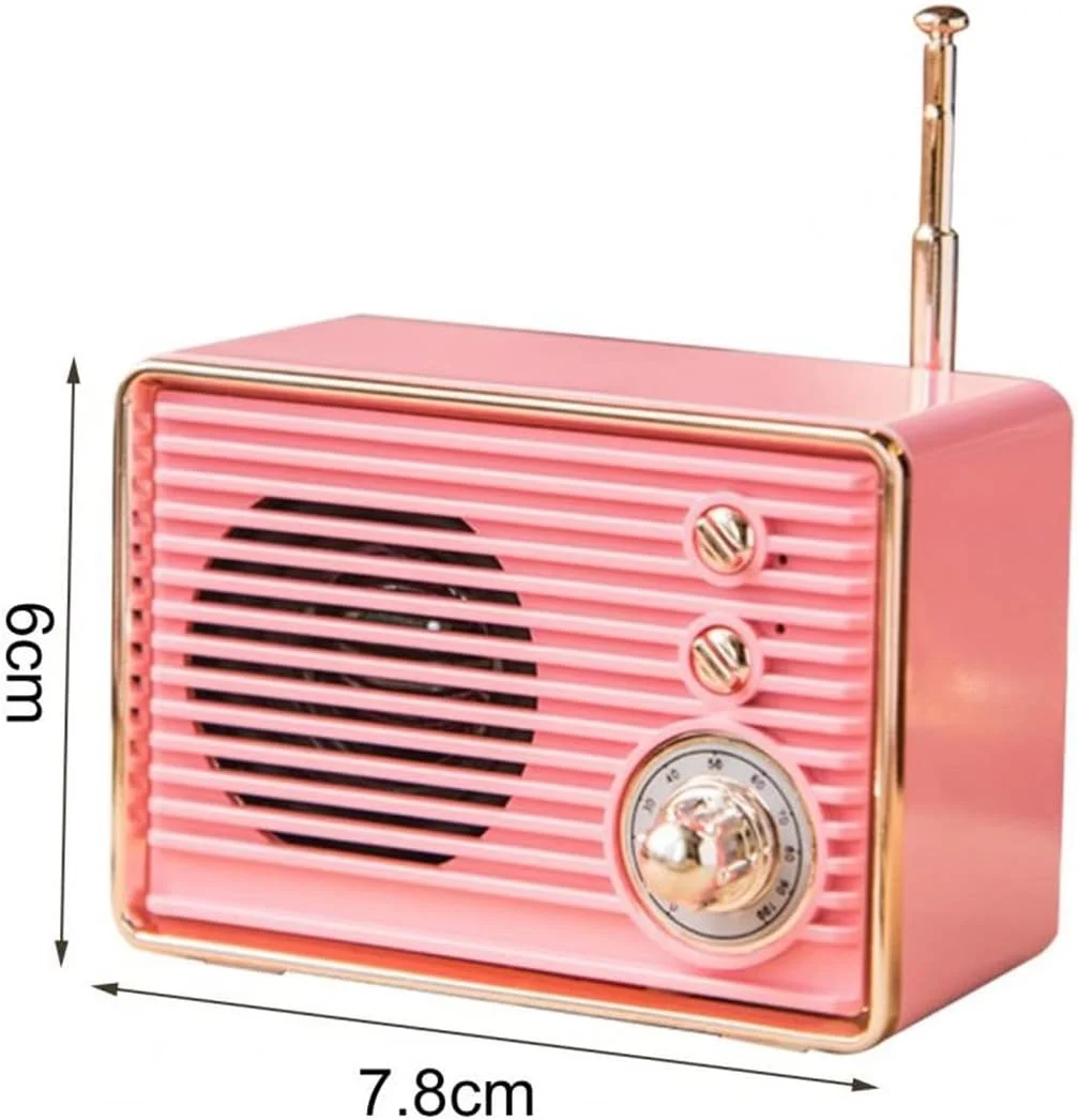 اسپیکر بلوتوثی مینی رترو قابل حمل و شارژی، رادیو، اسپیکر مینی بامزه مناسب سفر و پخش موسیقی در فضای باز (رنگ: Hortel) اسپیکر بلوتوثی مینی رترو قابل حمل و شارژی، رادیو، اسپیکر مینی بامزه مناسب سفر و پخش موسیقی در فضای باز (رنگ: Hortel)