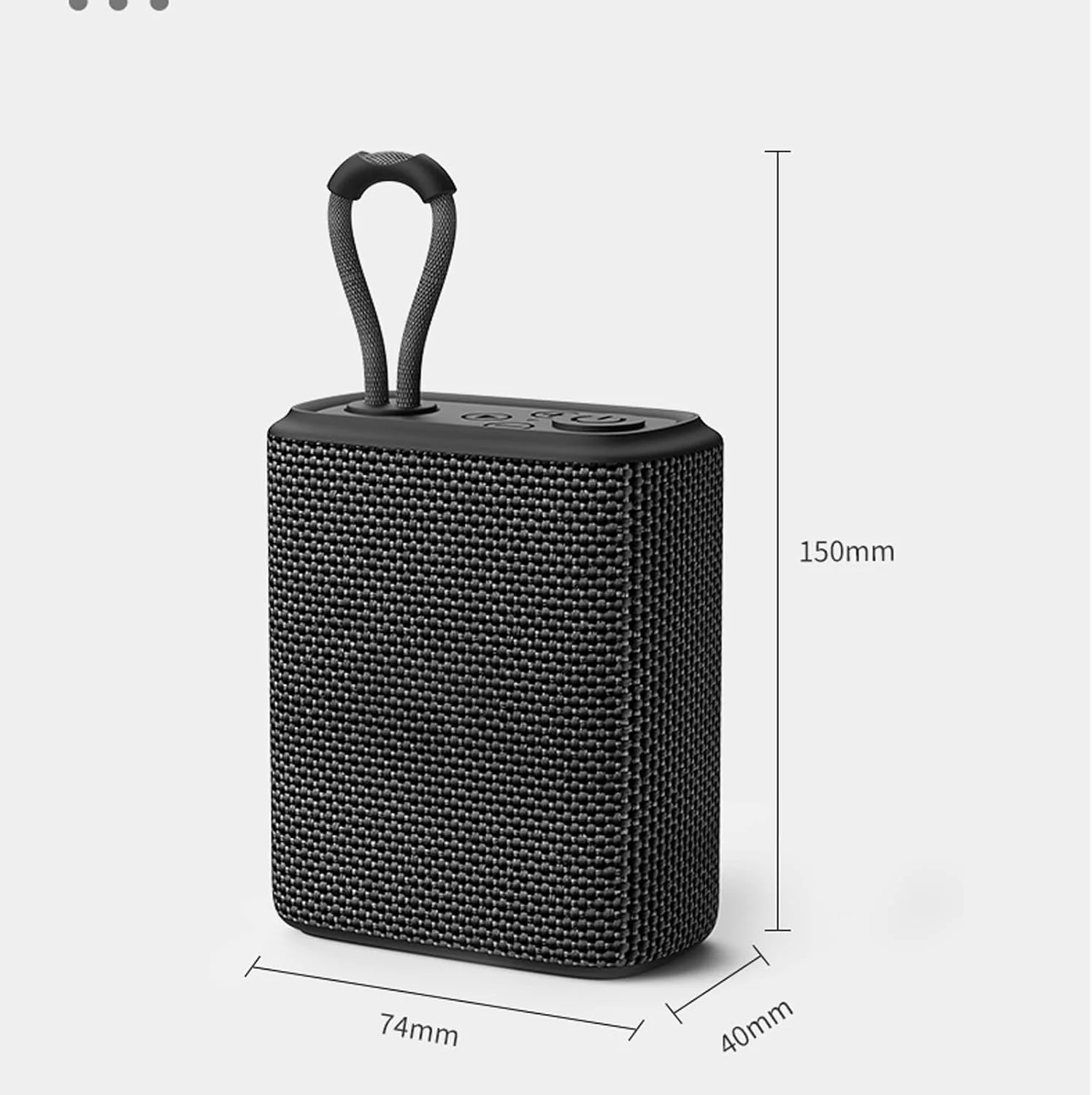 اسپیکر کوچک قابل حمل ZURBAA، ضد آب، با روکش پارچه ای، بی سیم، دارای عملکرد هندزفری و TF اسپیکر کوچک قابل حمل ZURBAA، ضد آب، با روکش پارچه ای، بی سیم، دارای عملکرد هندزفری و TF