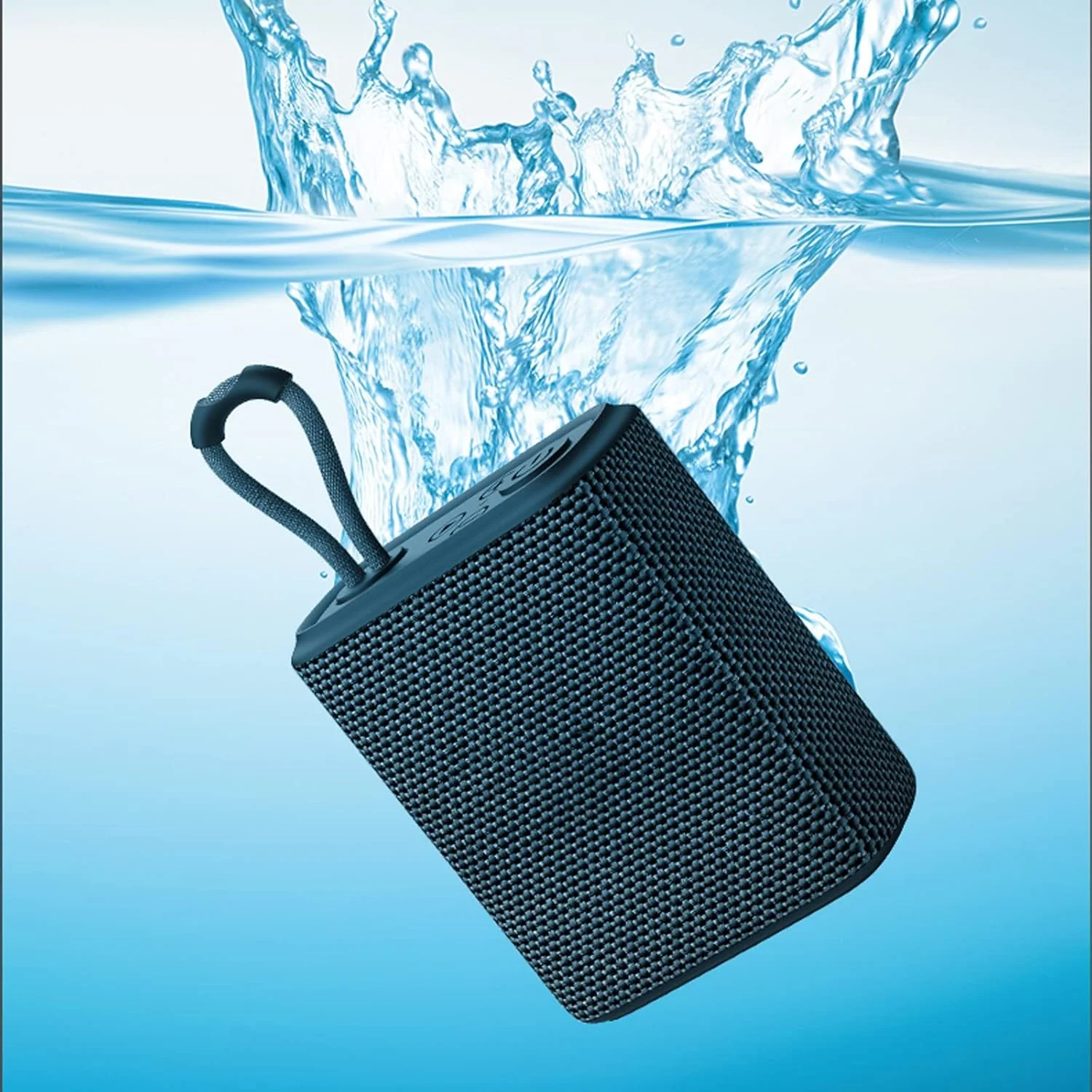 اسپیکر کوچک قابل حمل ZURBAA، ضد آب، با روکش پارچه ای، بی سیم، دارای عملکرد هندزفری و TF اسپیکر کوچک قابل حمل ZURBAA، ضد آب، با روکش پارچه ای، بی سیم، دارای عملکرد هندزفری و TF