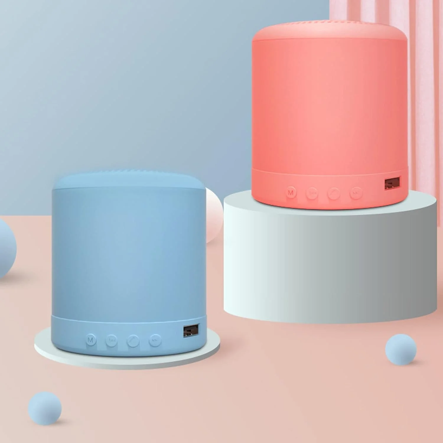 اسپیکر کوچک بلوتوثی بی سیم چند رنگ قابل حمل با ساب ووفر (رنگ: Hortel) اسپیکر کوچک بلوتوثی بی سیم چند رنگ قابل حمل با ساب ووفر (رنگ: Hortel)