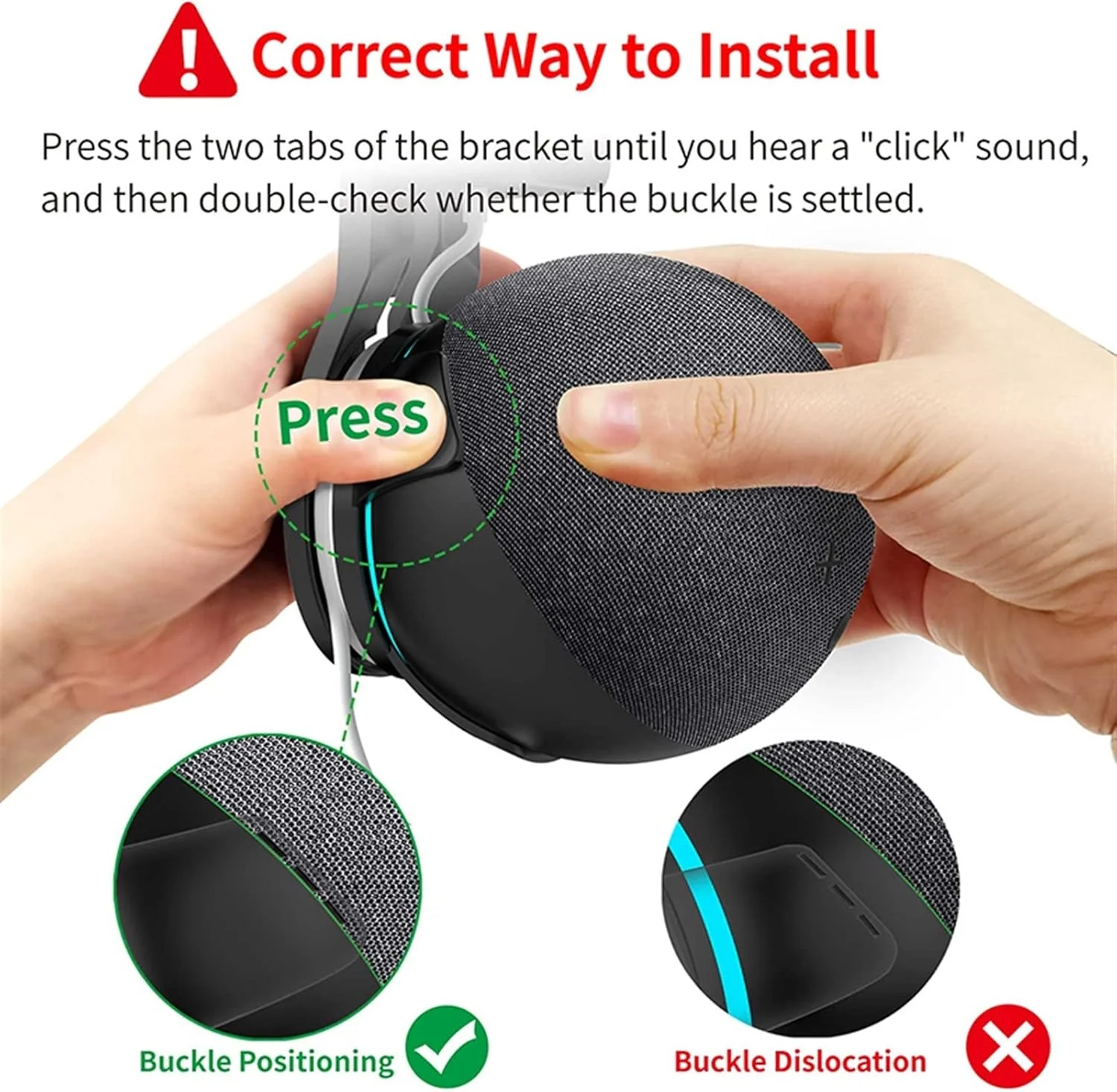 پایه نگهدارنده بلندگو، نصب دیواری، صرفه جویی در فضا، مناسب برای بلندگوهای هوشمند (رنگ: سفید) پایه نگهدارنده بلندگو، نصب دیواری، صرفه جویی در فضا، مناسب برای بلندگوهای هوشمند (رنگ: سفید)