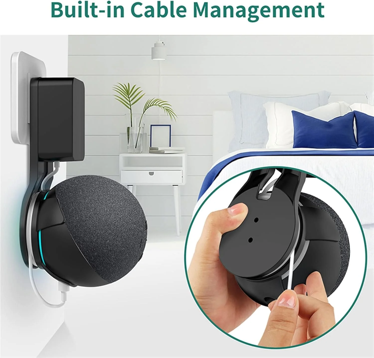 پایه نگهدارنده بلندگو، نصب دیواری، صرفه جویی در فضا، مناسب برای بلندگوهای هوشمند (رنگ: سفید) پایه نگهدارنده بلندگو، نصب دیواری، صرفه جویی در فضا، مناسب برای بلندگوهای هوشمند (رنگ: سفید)