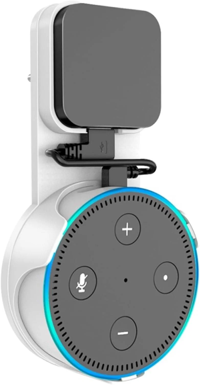 پایه دیواری پریز برق بلندگو زوربا با سیم جمع کن، براکت محافظ، آویز گیره، پایه ساب ووفر بلندگوی هوشمند (رنگ: سفید) پایه دیواری پریز برق بلندگو زوربا با سیم جمع کن، براکت محافظ، آویز گیره، پایه ساب ووفر بلندگوی هوشمند (رنگ: سفید)