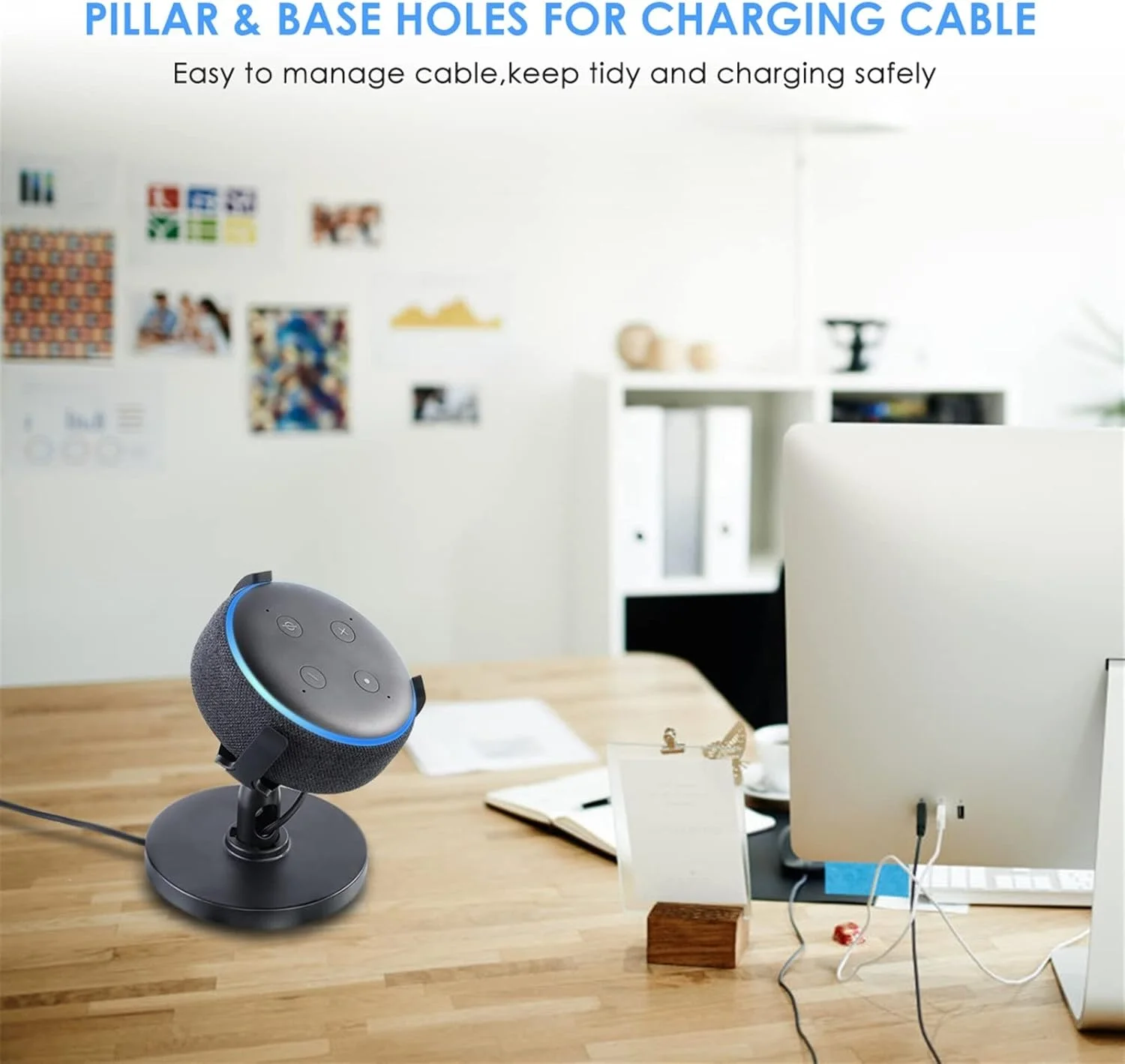 پایه نگهدارنده بلندگو قابل حمل با قابلیت چرخش 360 درجه، پایه رومیزی قابل تنظیم (رنگ: سفید) پایه نگهدارنده بلندگو قابل حمل با قابلیت چرخش 360 درجه، پایه رومیزی قابل تنظیم (رنگ: سفید)