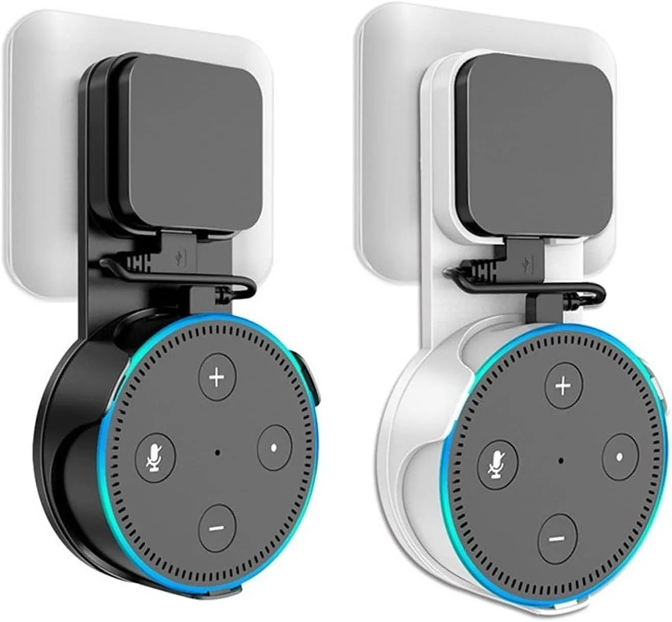 پایه دیواری پریز برق بلندگو زوربا با سیم جمع کن، براکت محافظ، آویز گیره، پایه ساب ووفر بلندگوی هوشمند (رنگ: سفید) پایه دیواری پریز برق بلندگو زوربا با سیم جمع کن، براکت محافظ، آویز گیره، پایه ساب ووفر بلندگوی هوشمند (رنگ: سفید)