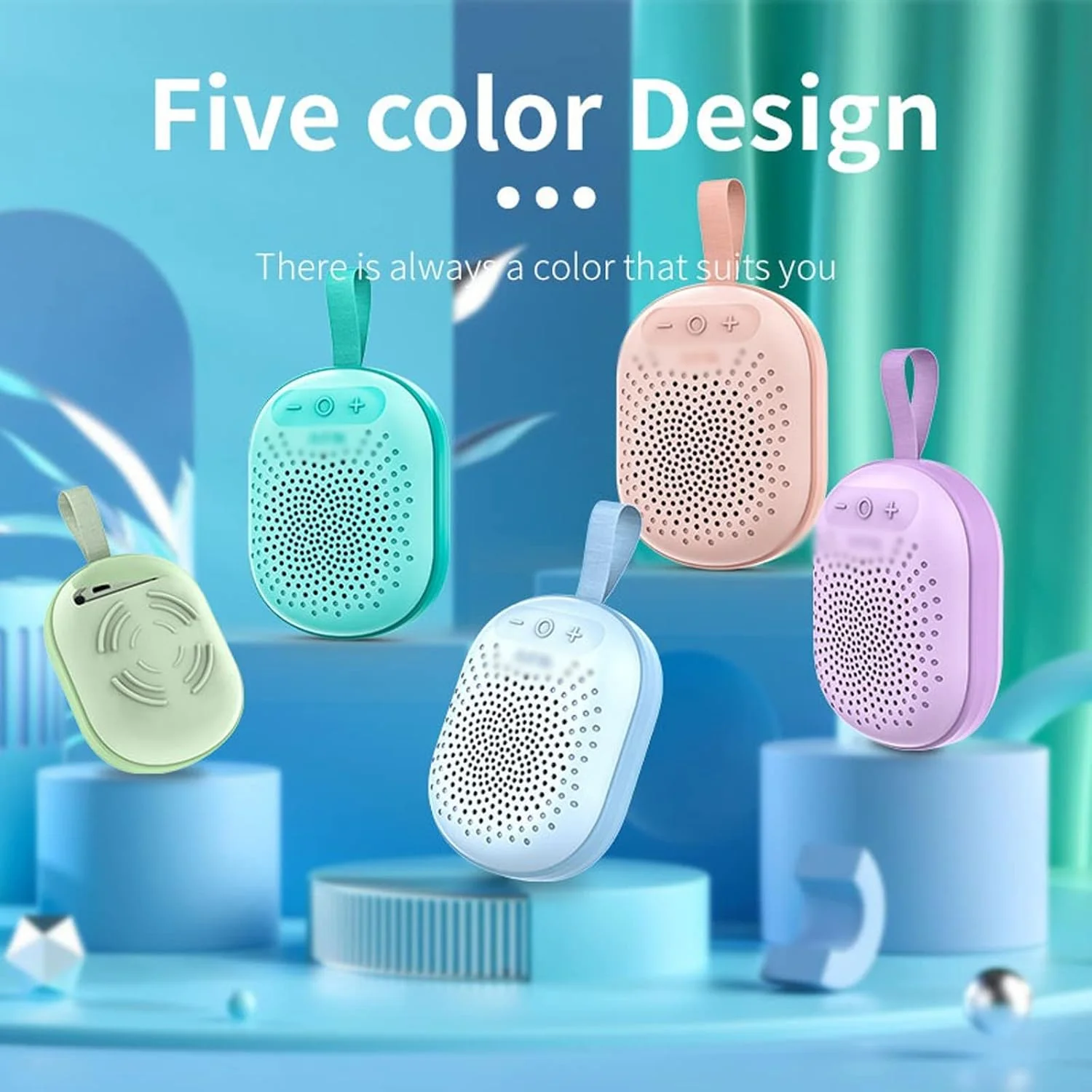 اسپیکر بلوتوثی ضد آب قابل حمل ورزشی ZURBAA با USB برای موبایل، لپ تاپ و تبلت (رنگ: E)