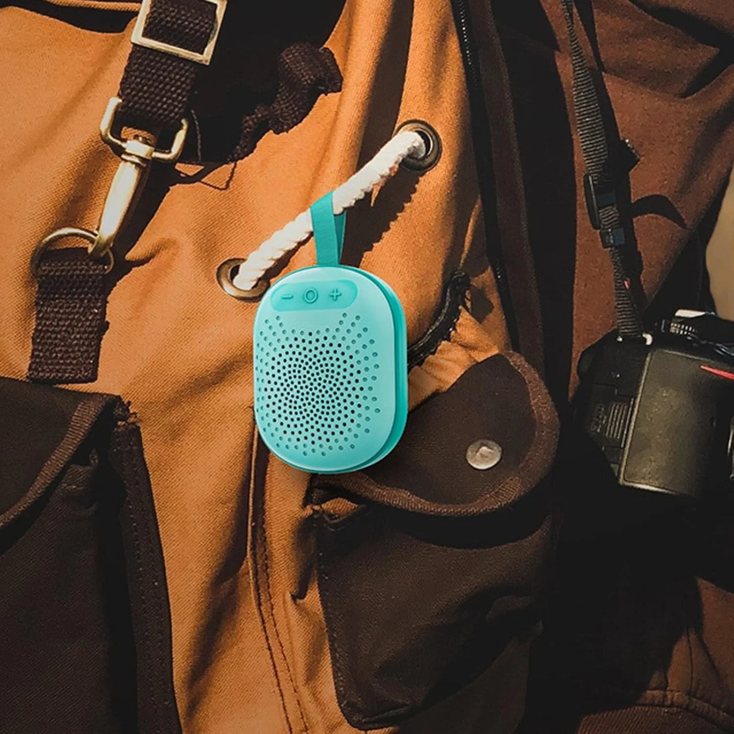 اسپیکر بلوتوثی بی سیم قابل حمل ضد آب ورزشی USB برای موبایل، لپ تاپ و تبلت (رنگ: Hortel)