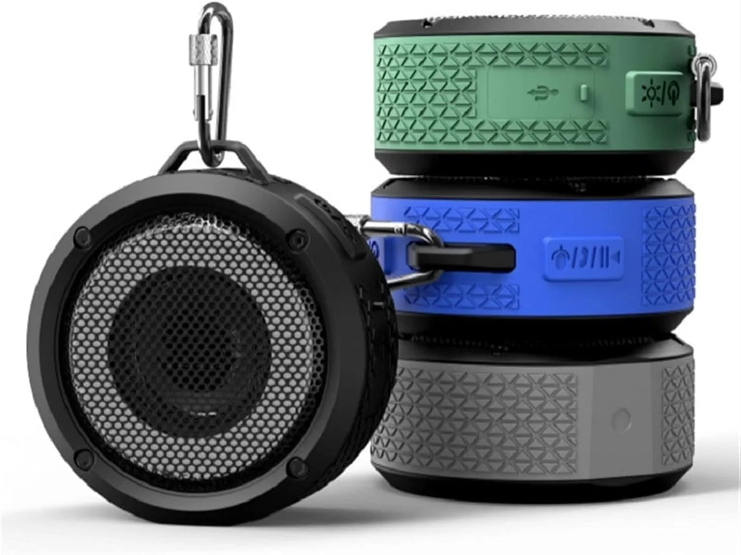 اسپیکر دستگاه پخش صدا فلزی ضد آب قابل حمل بی سیم پخش کننده موسیقی صوتی اسپیکر دستگاه پخش صدا فلزی ضد آب قابل حمل بی سیم پخش کننده موسیقی صوتی