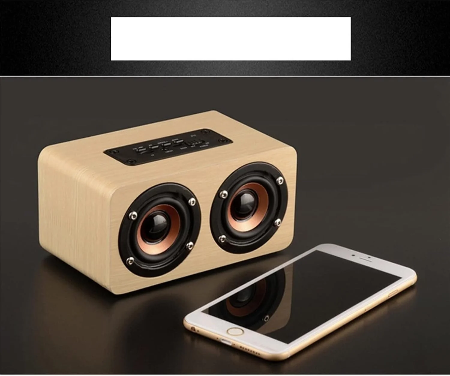 اسپیکر بلوتوثی بی سیم چوبی دستگاه پخش صدا قابل حمل با باس شوک اسپیکر بلوتوثی بی سیم چوبی دستگاه پخش صدا قابل حمل با باس شوک