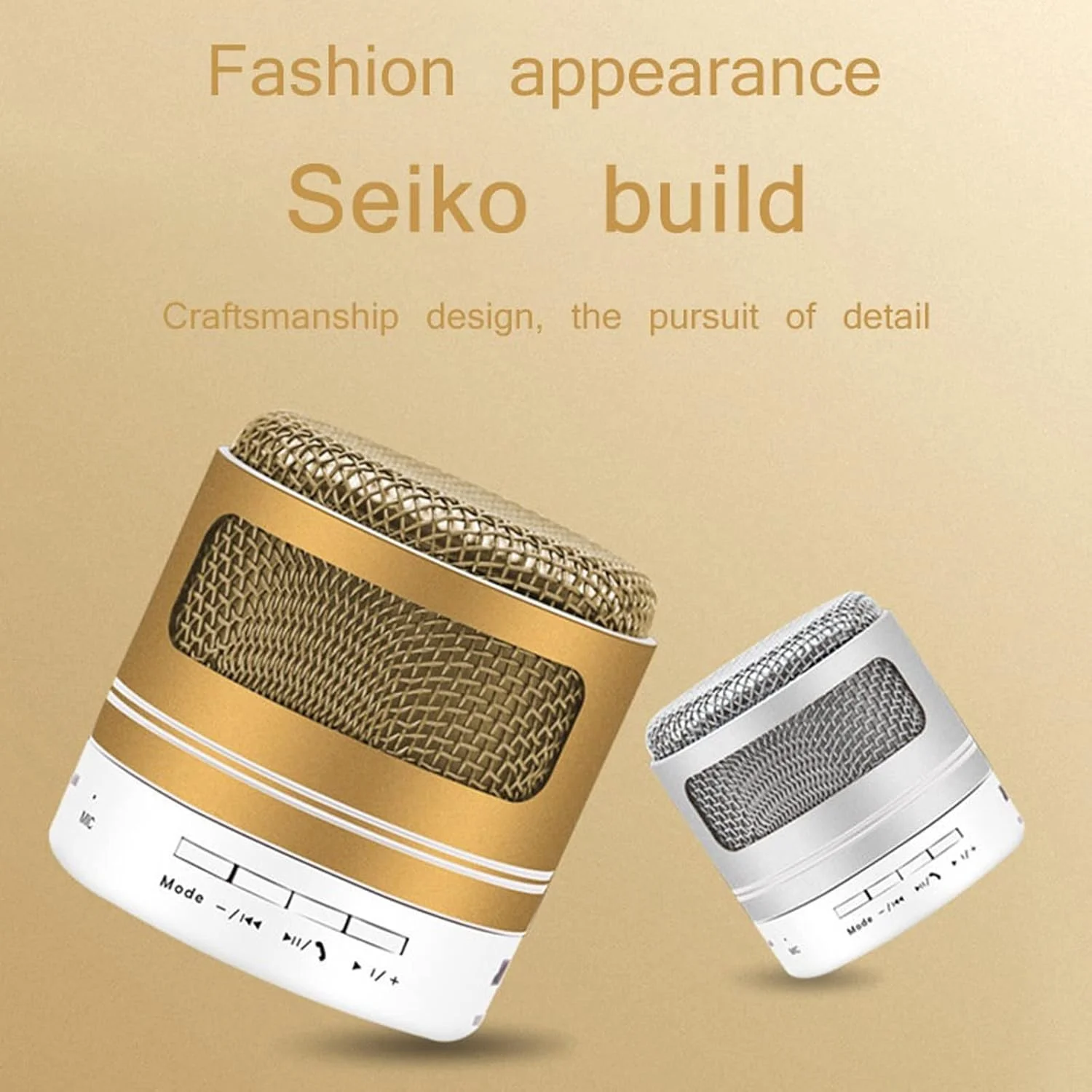 اسپیکر بلوتوث بی سیم ZURBAA با رادیاتور بیس سفارشی و جعبه مسافرتی ضد آب (رنگ: طلایی) اسپیکر بلوتوث بی سیم ZURBAA با رادیاتور بیس سفارشی و جعبه مسافرتی ضد آب (رنگ: طلایی)