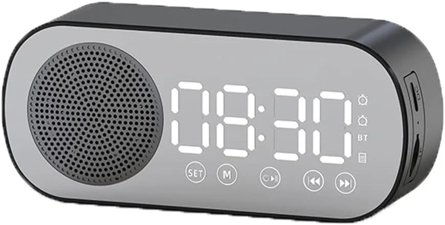 اسپیکر بلوتوثی بی سیم ماشین صدا، ساعت، آلارم دوگانه، پشتیبانی از کارت TF، رادیو FM، ساندبار، جعبه موسیقی بلوتوث (رنگ: صورتی) اسپیکر بلوتوثی بی سیم ماشین صدا، ساعت، آلارم دوگانه، پشتیبانی از کارت TF، رادیو FM، ساندبار، جعبه موسیقی بلوتوث (رنگ: صورتی)