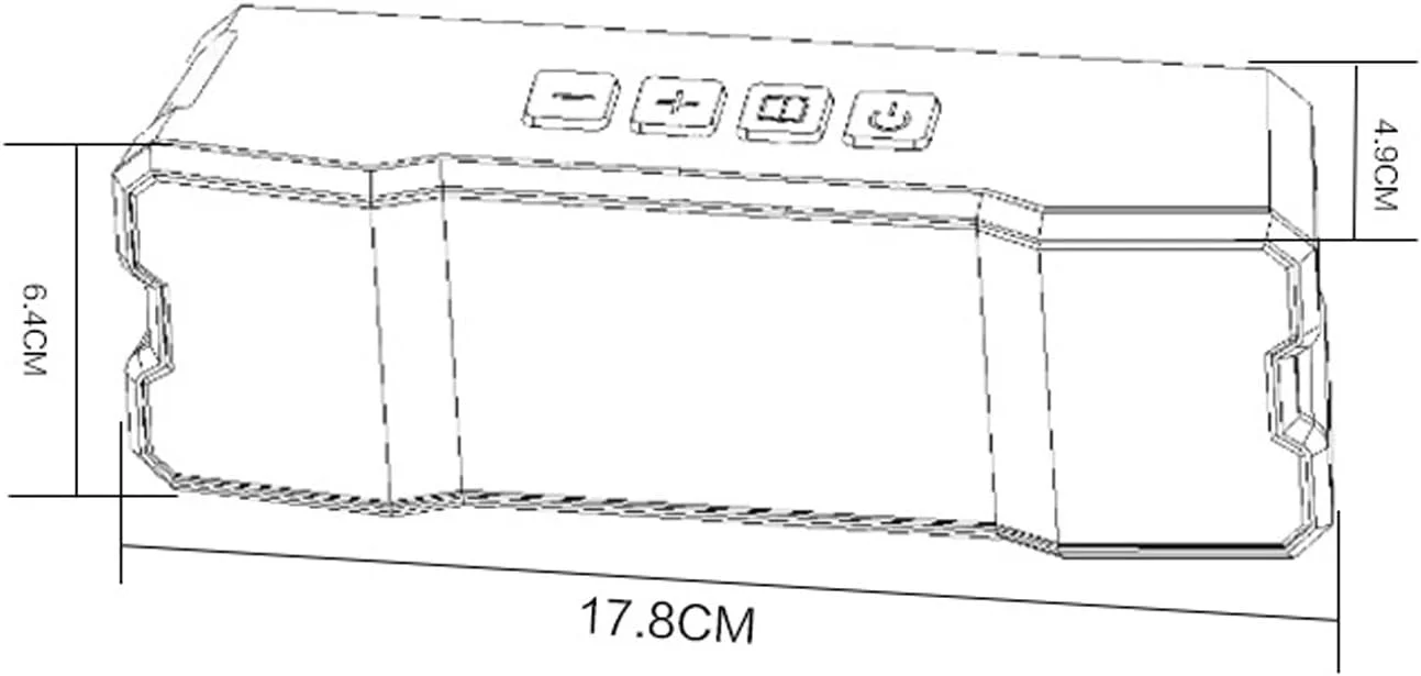اسپیکر بی سیم دستگاه پخش صدا، بلندگوی قابل حمل سازگار با بلوتوث، پشتیبانی از کارت TF، قطعات تزئینی قابل حمل خودرو (رنگ: Hortel)