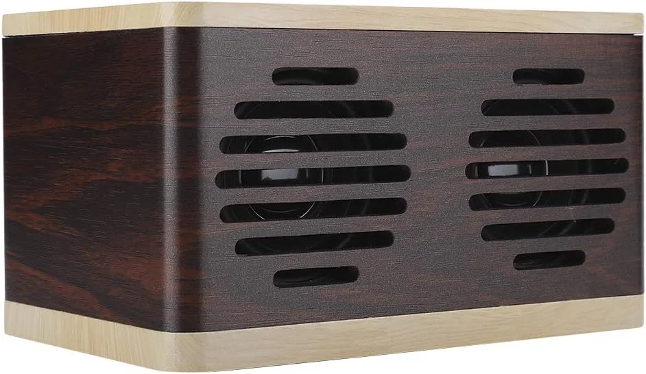 اسپیکر XUMIUZIY، ظاهر شیک و باکیفیت، ظرفیت باتری 3000 میلی آمپر ساعت، ساب ووفر قابل حمل با طرح چوب مدل D7 به همراه کابل شارژ