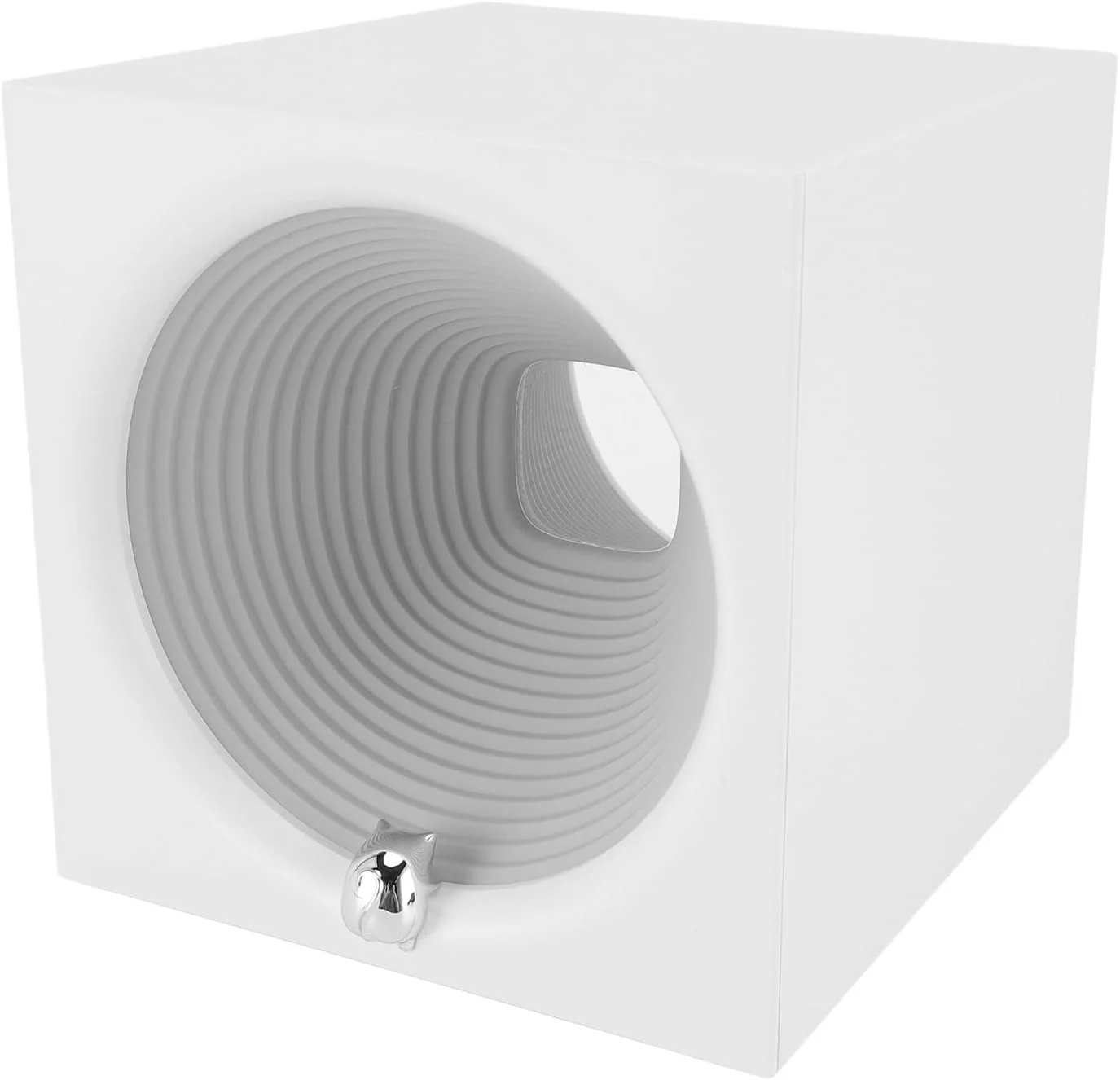 اسپیکر بلوتوث قابل حمل، اسپیکر بلوتوث مربعی با چراغ خواب چند منظوره، اسپیکر LED بلوتوث جمع و جور قابل حمل برای دکوراسیون میز اتاق خواب (سفید)