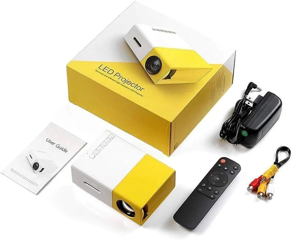 پروژکتور مینی ال ای دی، 1080P HD، صفحه نمایش 152 اینچی، سینمای خانگی قابل حمل با HDMI، سازگار با PC/PS4/لپ تاپ/موبایل/آیپد - چند رنگ پروژکتور مینی ال ای دی، 1080P HD، صفحه نمایش 152 اینچی، سینمای خانگی قابل حمل با HDMI، سازگار با PC/PS4/لپ تاپ/موبایل/آیپد - چند رنگ