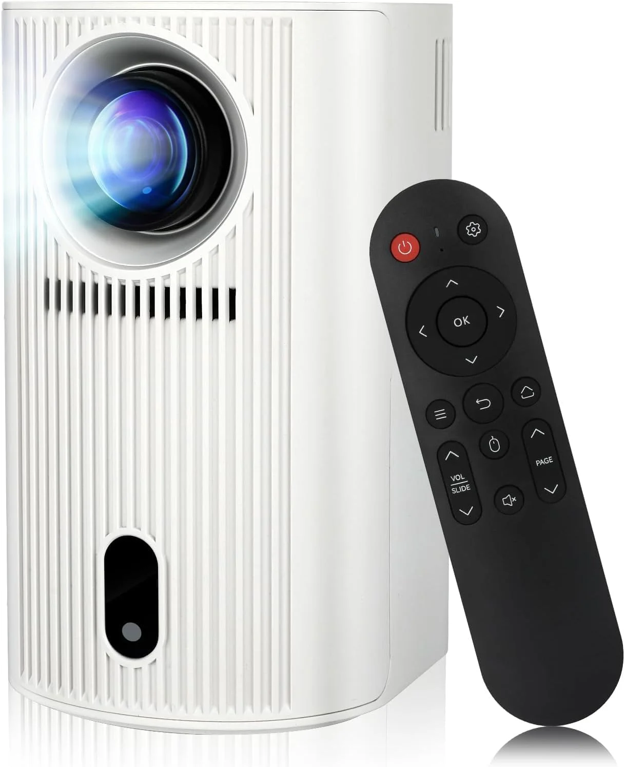 پروژکتور کوچک، پروژکتور ویدیویی هوشمند 4K، 200 لومن ANSI، WiFi6 و بلوتوث 5.4، تصحیح عمودی خودکار، 1920*1080P، صفحه نمایش 200 اینچی سینمای خانگی پروژکتور قابل حمل برای تلفن، کامپیوتر، HDMI USB، لپ تاپ پروژکتور کوچک، پروژکتور ویدیویی هوشمند 4K، 200 لومن ANSI، WiFi6 و بلوتوث 5.4، تصحیح عمودی خودکار، 1920*1080P، صفحه نمایش 200 اینچی سینمای خانگی پروژکتور قابل حمل برای تلفن، کامپیوتر، HDMI USB، لپ تاپ