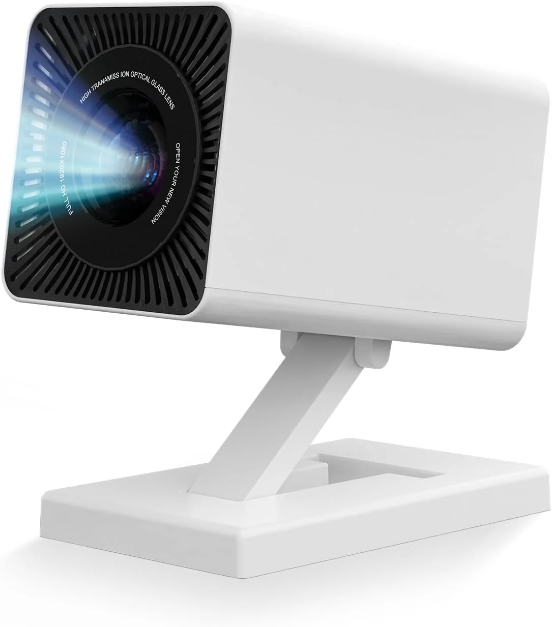 پروژکتور مینی با WiFi 6 و بلوتوث، پشتیبانی از 4K 1080P، پروژکتور قابل حمل با صفحه نمایش 200 اینچی، پروژکتور فیلم سازگار با اصلاح زاویه خودکار برای لپ تاپ، کامپیوتر، تلفن هوشمند