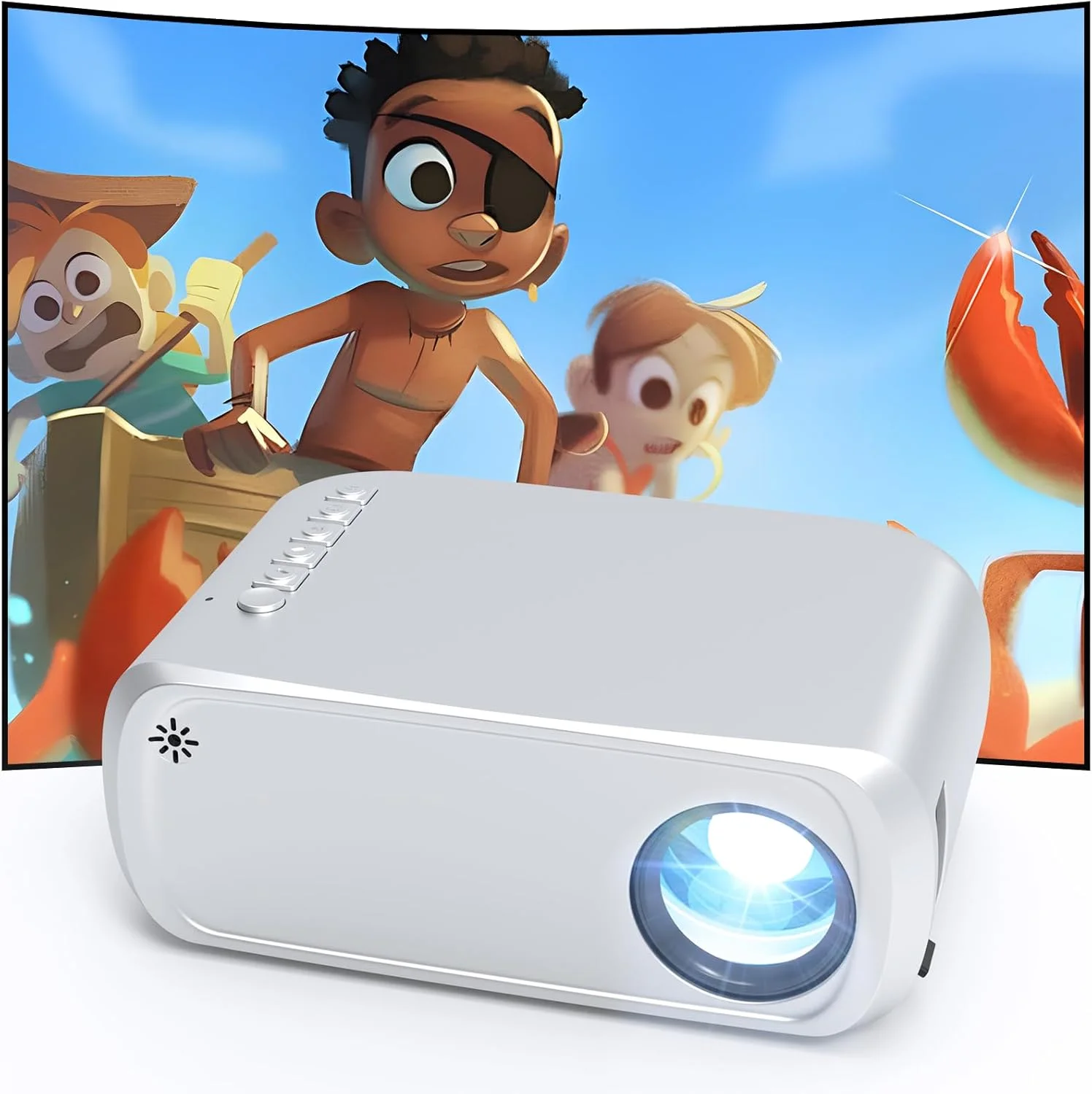 پروژکتور مینی، پروژکتور با وای فای و بلوتوث، پروژکتور فیلم قابل حمل برای استفاده در فضای باز، بلندگوی داخلی، پشتیبانی از 1080P پروژکتورهای ویدیویی کوچک اتاق خواب vf27007 پروژکتور مینی، پروژکتور با وای فای و بلوتوث، پروژکتور فیلم قابل حمل برای استفاده در فضای باز، بلندگوی داخلی، پشتیبانی از 1080P پروژکتورهای ویدیویی کوچک اتاق خواب vf27007