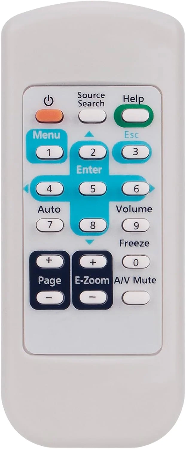 ریموت کنترل جایگزین 1491605 1491616 سازگار با پروژکتور اپسون S5 77C PowerLite 78 S6 W6 W7 EX31 EX70 EX100