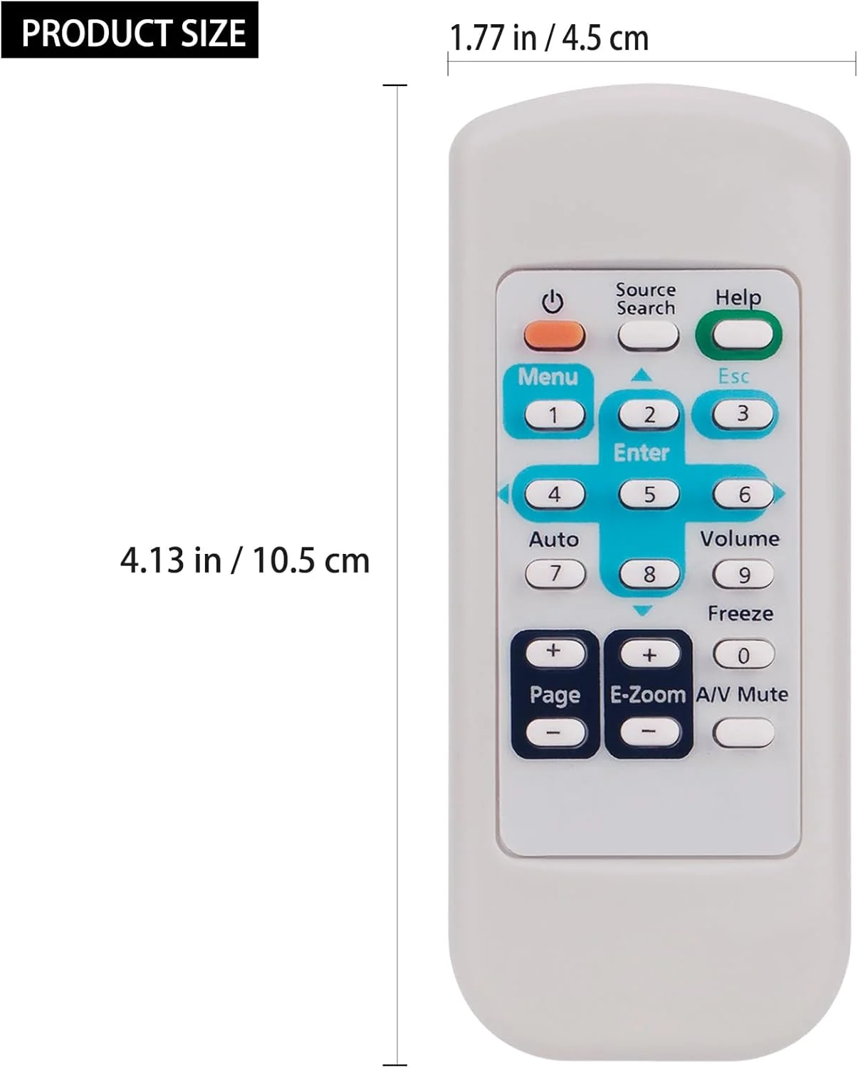 ریموت کنترل جایگزین 1491605 1491616 سازگار با پروژکتور اپسون S5 77C PowerLite 78 S6 W6 W7 EX31 EX70 EX100