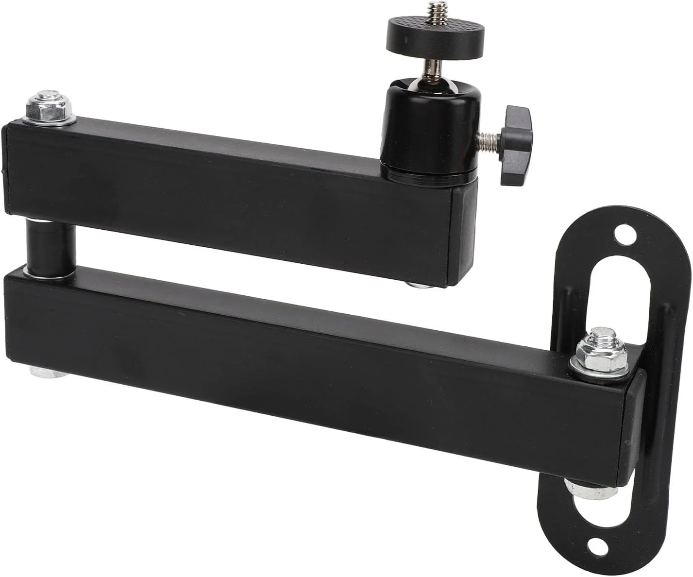 پایه پروژکتور دیواری قابل تنظیم با طراحی تاشو، چرخش 360 درجه، جنس آهن فولادی - برای پروژکتور، دوربین و دستگاه