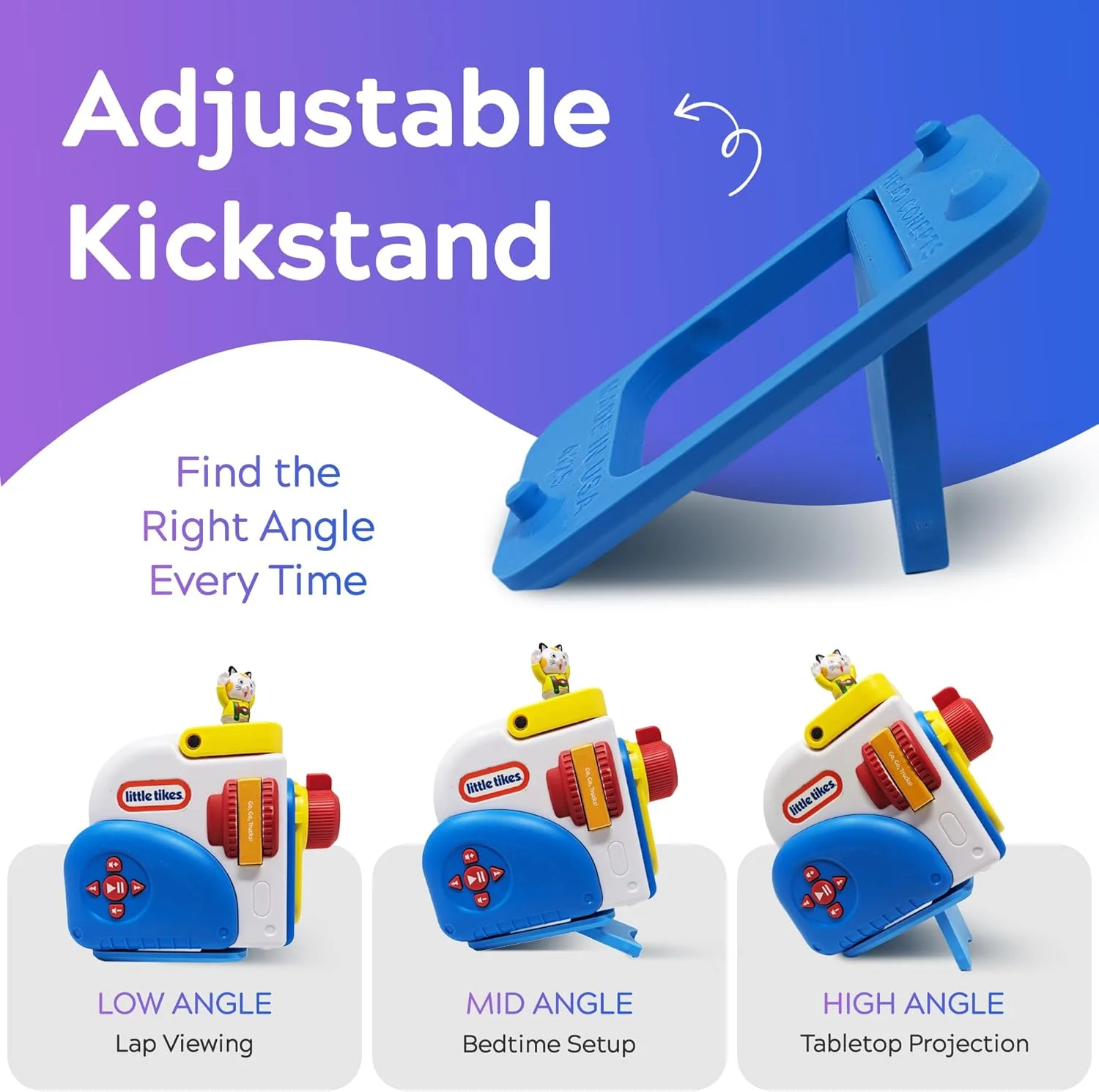 پایه پروژکتور قابل تنظیم برای دستگاه قصه گویی – پایه نگهدارنده سه حالته – مناسب برای کتاب های قصه گویی، راه حل جمع و جور برای نگهداری اسباب بازی، سازگار با پروژکتور