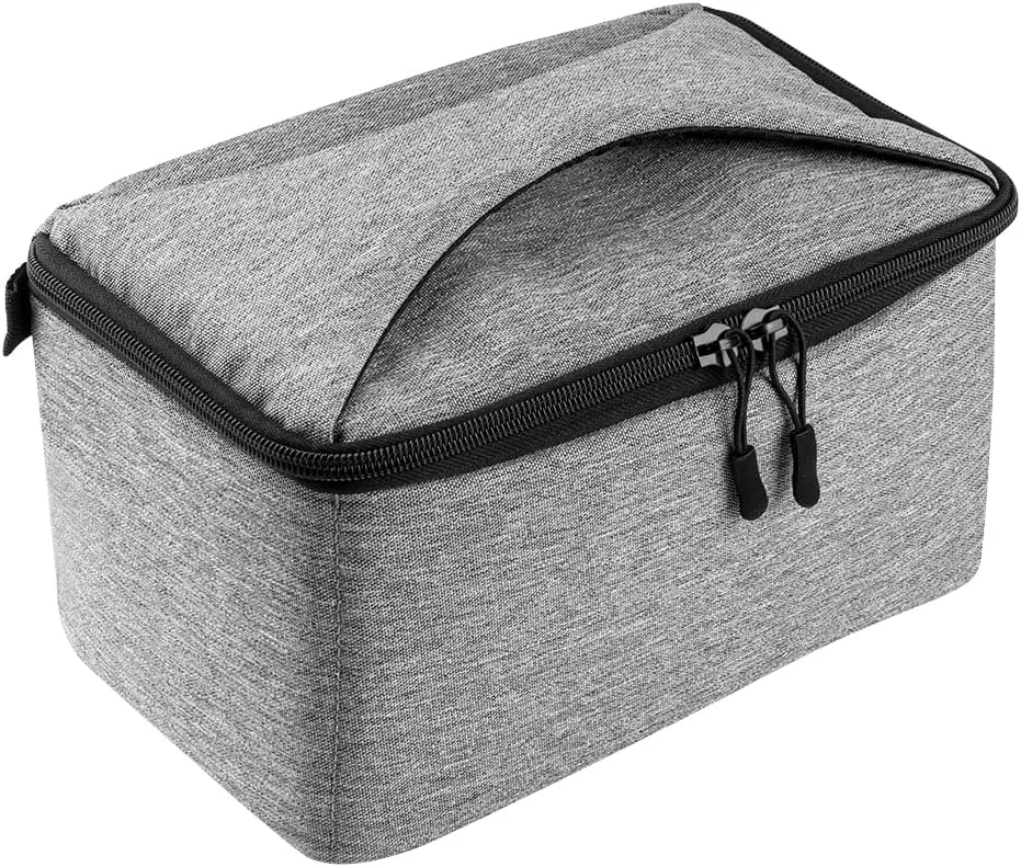 کیف حمل پروژکتور AE-PRO مناسب برای پروژکتورهای Thundeals مدل HY300 Pro HY300W HY320 Mini HY320W TD80W، کیف محافظ و نگهداری پروژکتور مسافرتی کوچک (خاکستری)