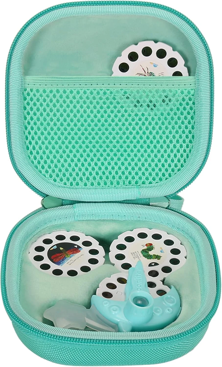 کیف حمل سخت Aenllosi جایگزین برای بسته هدیه پروژکتور کوچک Moonlite، مناسب برای حداکثر 20 حلقه داستان، سازمان دهنده پروژکتور داستان، نعنایی، برای پروژکتور Moonlite