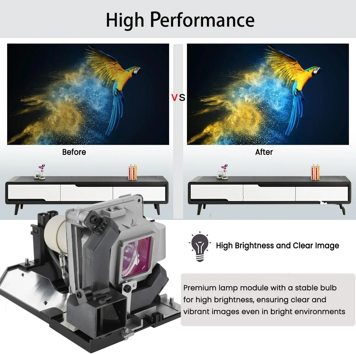 لامپ جایگزین پروژکتور NP30LP برای پروژکتورهای NEC مدل M322H M323H M332XS M333XS M352WS M353WS M402H M402WG M402W M402X M403HG M403H M403WG M403W M403X