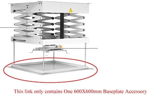 بالابر پروژکتور موتوری AJWYSOI، آویز پروژکتور، پایه سقفی پروژکتور قابل تنظیم، موتورهای دوتایی با صفحه ثابت، حداکثر بار ۲۰ کیلوگرم (مسافت حرکت: ۲۰۰ سانتی متر)