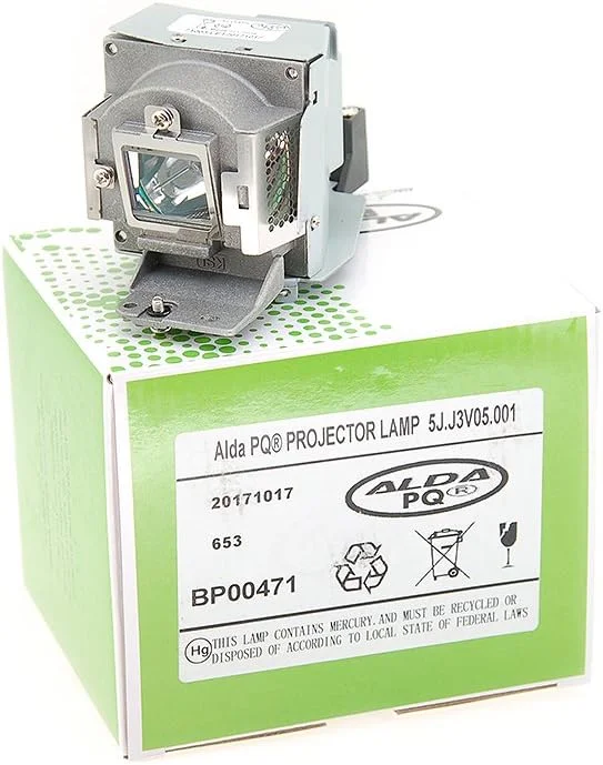 لامپ پروژکتور آلدا PQ Premium سازگار با پروژکتورهای BENQ EP4732C, MX660, MX711, 5J.J3V05.001، لامپ با محفظه