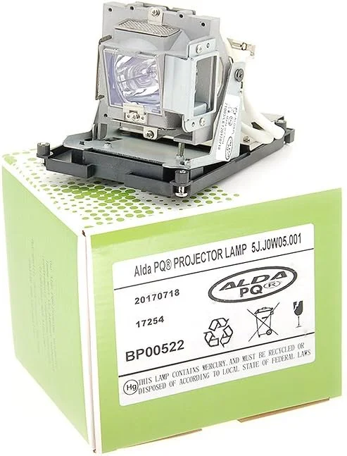 لامپ پروژکتور آلدا PQ Premium سازگار با پروژکتورهای BENQ W1000, W1000+, HP3920, 5J.J0W05.001، لامپ همراه با محفظه