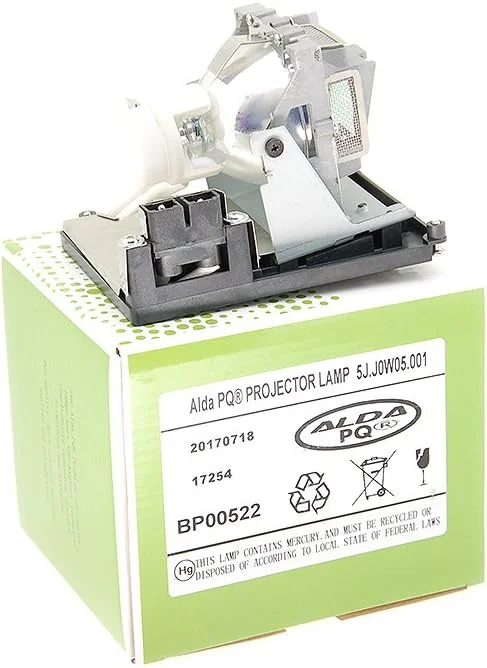 لامپ پروژکتور آلدا PQ Premium سازگار با پروژکتورهای BENQ W1000, W1000+, HP3920, 5J.J0W05.001، لامپ همراه با محفظه