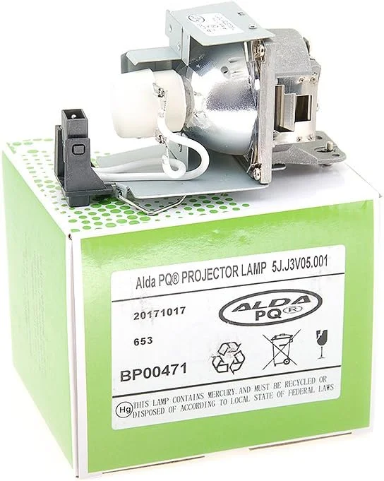 لامپ پروژکتور آلدا PQ Premium سازگار با پروژکتورهای BENQ EP4732C, MX660, MX711, 5J.J3V05.001، لامپ با محفظه