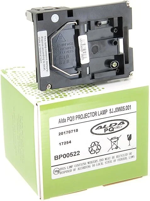 لامپ پروژکتور آلدا PQ Premium سازگار با پروژکتورهای BENQ W1000, W1000+, HP3920, 5J.J0W05.001، لامپ همراه با محفظه