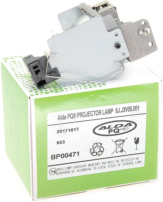 لامپ پروژکتور آلدا PQ Premium سازگار با پروژکتورهای BENQ EP4732C, MX660, MX711, 5J.J3V05.001، لامپ با محفظه